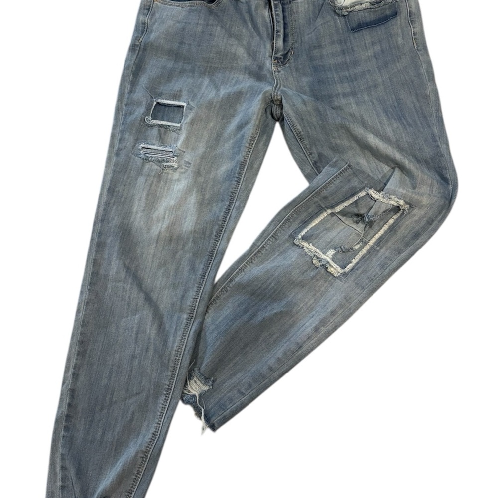 Rue21 Light Blue Distressed Boyfriend Jeans